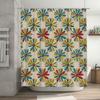 Stylish floral shower curtain with vibrant colors for bathroom decor perfect gift idea