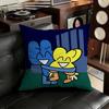 Lustiger Bfb X und Vier Kissenbezug Sofa Wohnzimmer Schlafzimmer Kopfteil Rückenlehne Kissen Quadratisches Kissen Nickerchenzeit