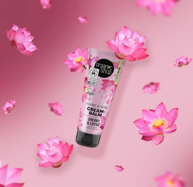 Organik shop krem-balsam do rąk i paznokci organic cherry i lotus 75ml