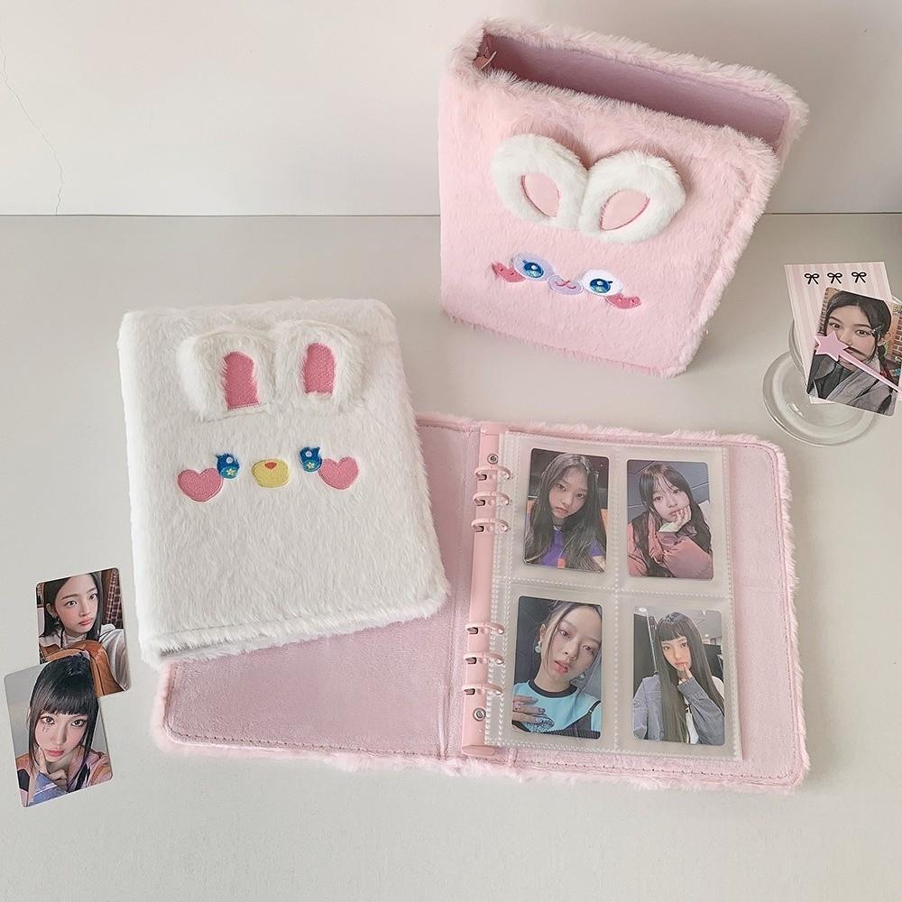 Süßes 3-Zoll-Foto Fotoalbum Plüsch Fotoaufbewahrung Kpop Idol Fotokarten Sammeln Fotokartenhalter