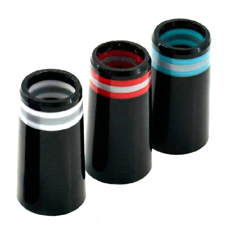 10Pcs Golfs Iron Ferrules, Golfs Tapered Ferrule for Parallel Shaft, Collared Rubber Ferrules with Rings for Golfs Iron