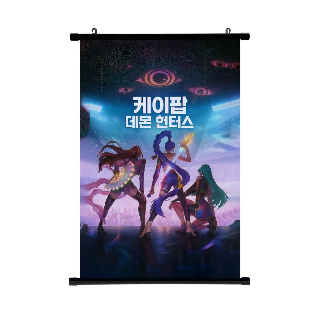 KPop Łowcy Demonów Plakat Obraz do Zawieszenia Huntrix Girl Zoey Rumi Mira Saja Chłopcy Kpop Wystrój Domu Plakat Zwój Ścienny