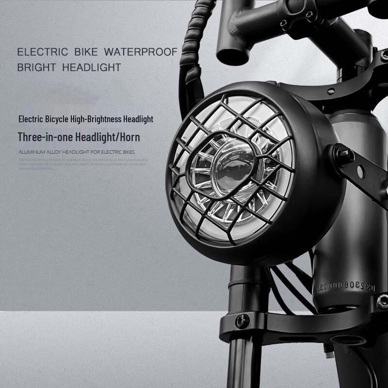 Faro Elettrico Impermeabile per Bicicletta e Motocicletta Longchan con Clacson