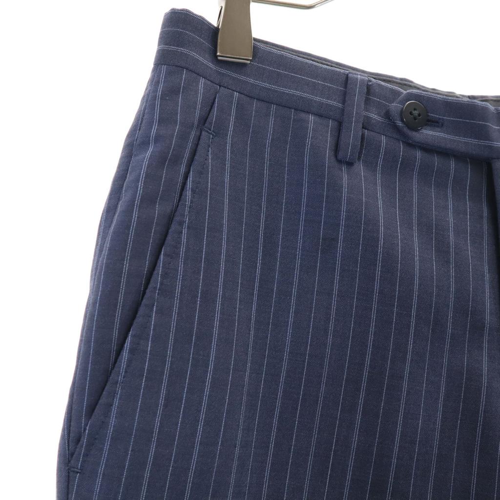 UNITED ARROWS Wool Blend Striped Pattern Suit Setup 42 Navy Men's Used