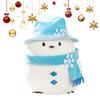 Realistic, Fun, and Cute Long-tailed Tit Plush Snowman, Perfect As a New Year's Body Pillow, Christmas Toy, Figurine, Soft Snowman Toy, Gift, 25cm,