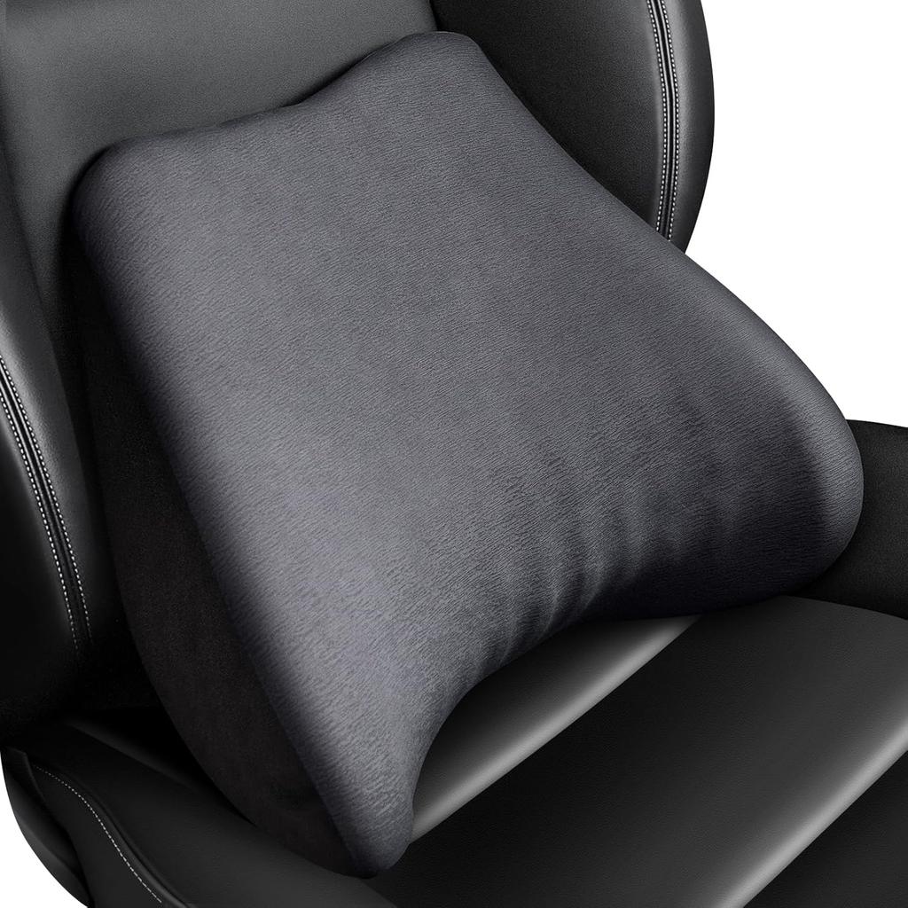 Soft Lumbar Support Pillow for Driving Seat 100% Memory Foam Lumbar Pillow for Lower Back Pain Relief, Lumbar Support Cushion for Car Seat, Office