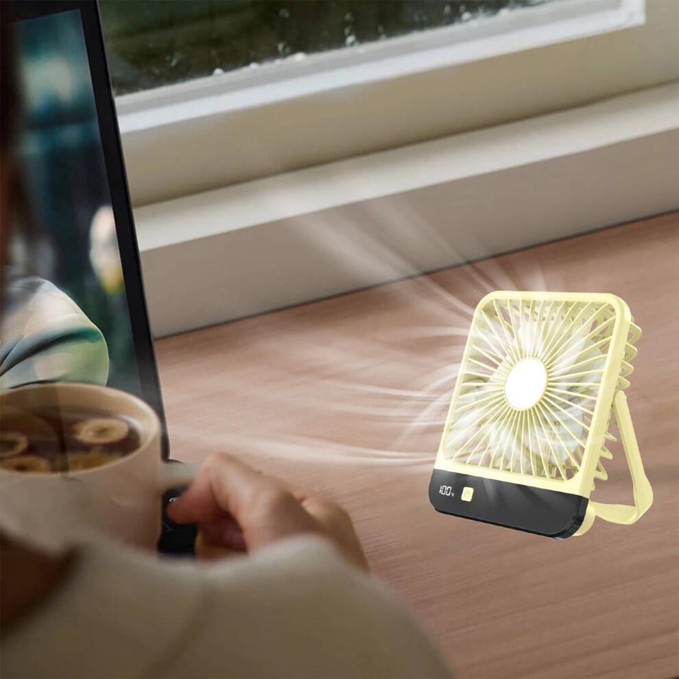 Bocqde Handheld Fan Rechargeable Personal Fans New USB Fan Rechargeable Long-life Home Silent Super Powerful Folding Desktop Electric Fan Clearance!