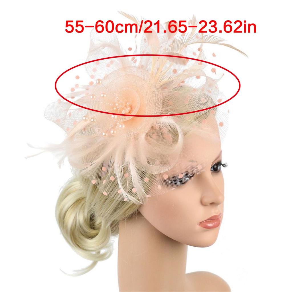 Featherweight Feather Bridal Decoration With Comfortable Fit For Wedding Race Day Events