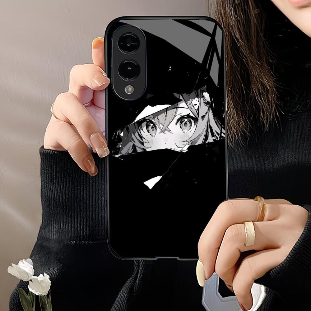 Cartoon Exquisite High-end PhoneCase Glass TPU PhoneCase for Samsung Galaxy S26 S25 S24 S23 S22 S21 FE,Ultra,Plus Dropresistant
