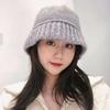 Maillard Autumn and Winter Hat Women's Korean Version Versatile Woolen Fisherman Hat Korea Dongdaemun Same Style Warm Knitted Hat