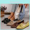 Stylish Comfortable Knitted Flat Slip-on Shoes For Women With Bow Design For Work And Casual Wear