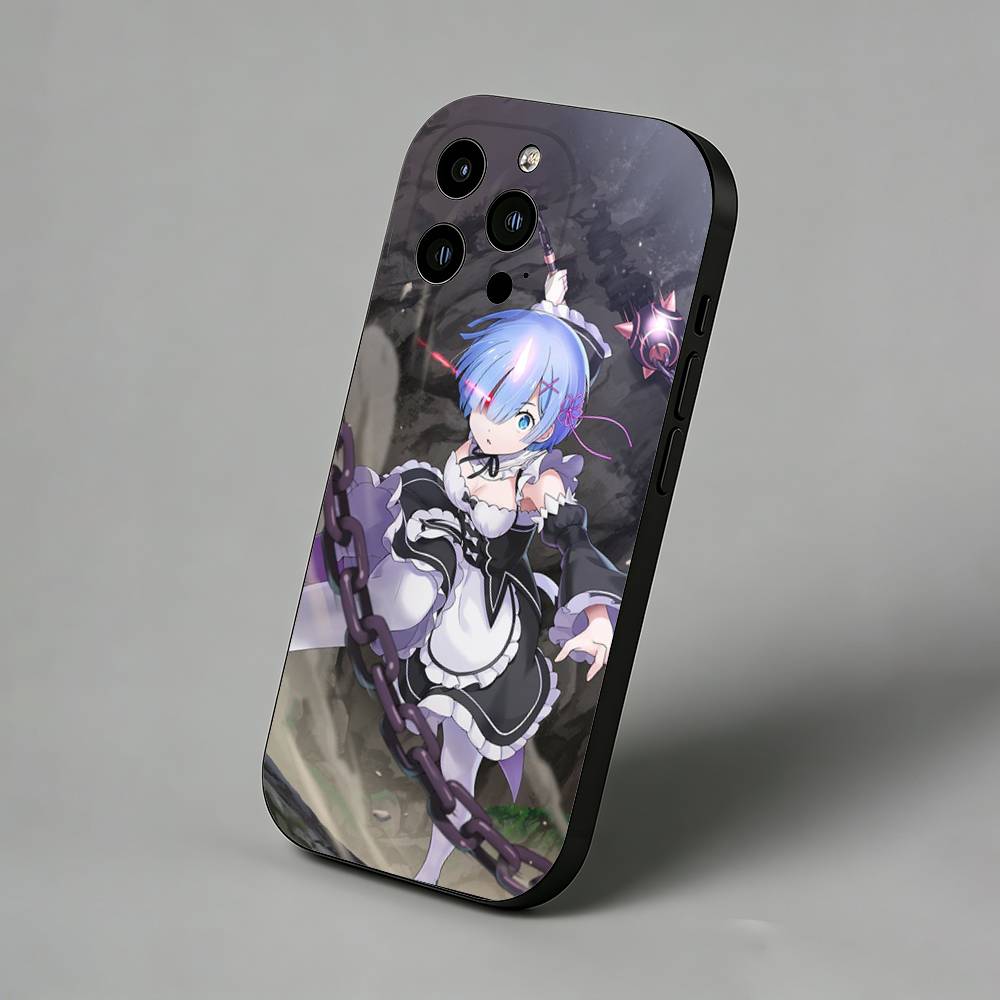Rem R-Re Anime Z-Zero iPhone Case For 17 Air 16 Pro Max 16e 15 Plus 14 13 12 11 Back Protector Cover