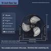 Ventilatore a Tromba Oscillante da Parete Industriale - Potente Ventilatore Elettrico da Pavimento per Cantieri