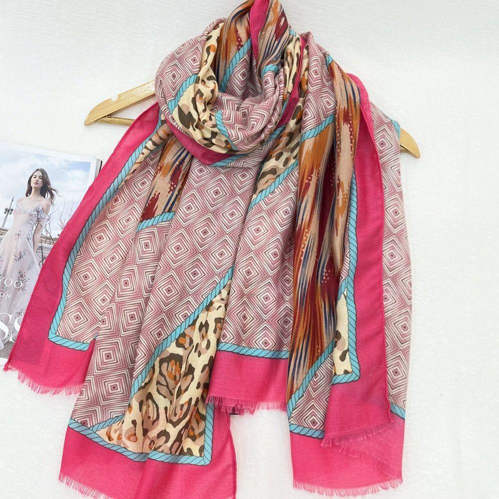 Lightweight Women Scarf Cotton Linen Fabric Silk Scarf Fashion Warm Shawl  Summer Season