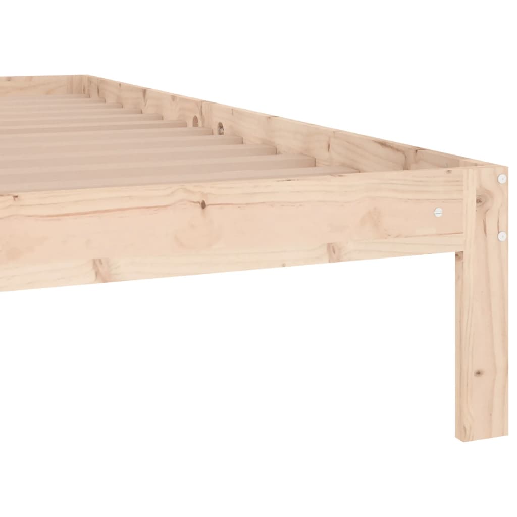 Solid Wood Bed 120 X 190 Cm