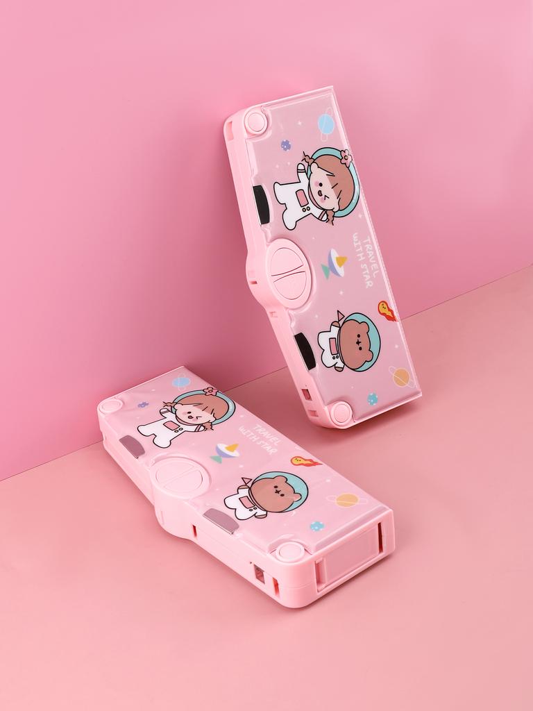 Funny kawaii pencil case Multi Functional Large Capacity Pencil Box Gift School Supplies back to school clamshell pencil case