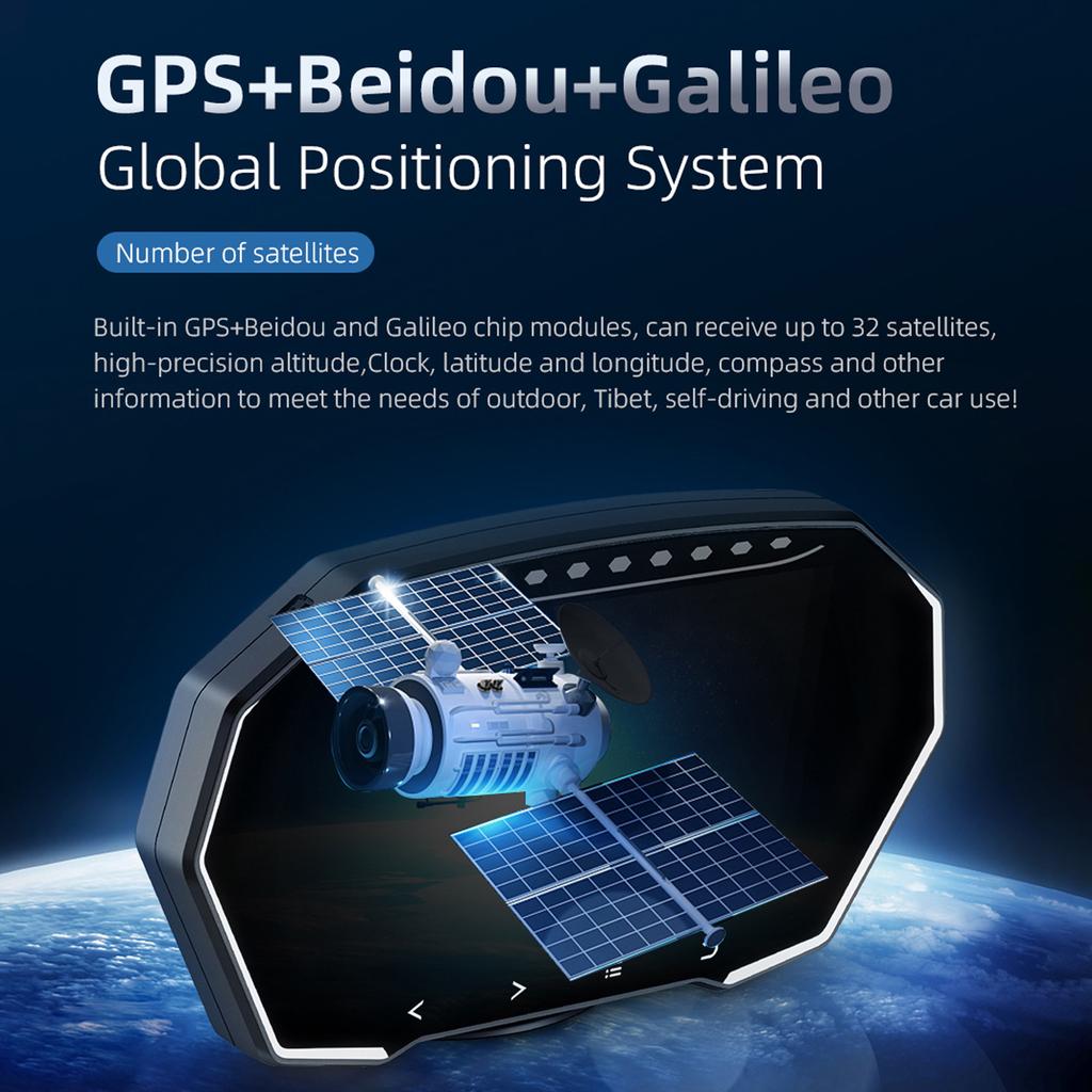 HighDefinition HUD Car Head Up Display Overspeed Alarm Speedometer GPSHUD Digital Gauges Auto Fatigue Driving Reminder