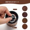 Manual Coffee Grinder with Ceramic Burrs, 304 Stainless Steel, Wooden Handle, 5-Level Adjustment, and Extension Crank for Home, Office, and Travel