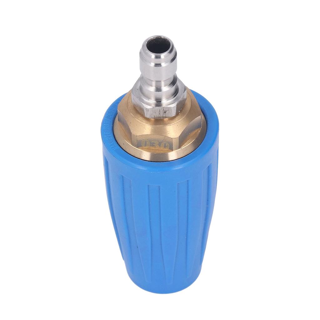 1 4in High Pressure Washer Turbo Nozzle 3600PSI 3.0 GPM Rotating Spray Tip Quick Connection Cleaning Tool