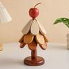 3Pcs Wooden Christmas Tree Trivets for Hot Dishes Heat Insulation