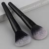 All Black Flame Shape Makeup Brush Highlight Brush Soft Loose Powder Brush Blush Brush Beauty Makeup Brush Tool