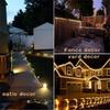 Solar LED String Light 50/100/200/300 LED Tube Rope String Lights With 8 Modes Outdoor Waterproof For Christmas Home Garden Walkway Dceor