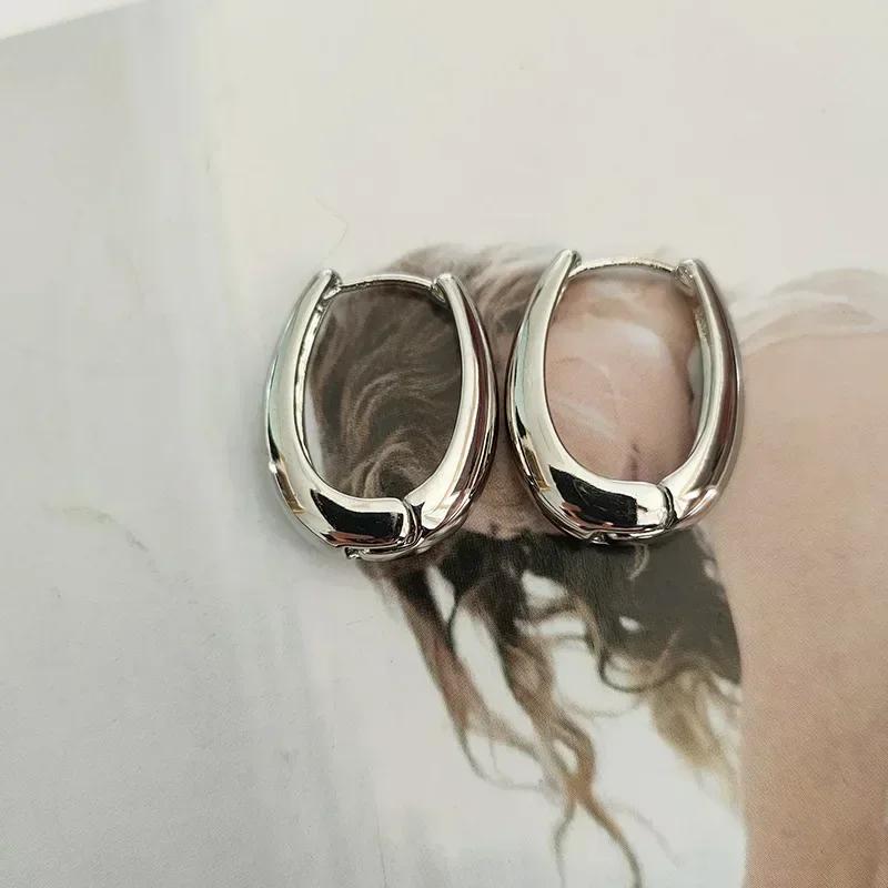 LATS 2024 Hot Sale Fashion Metal Drop Earrings for Woman Vintage Hoop Earring Trend Classic Party Wedding Pendant Zircon Gift