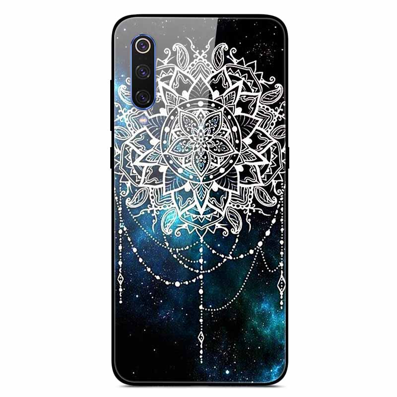 For Xiaomi Mi A3 Cases Luxury Tempered Glass Space Phone Covers for Xiaomi MI 9 Lite Case 9lite MiA3 Hard Back Shell Protective
