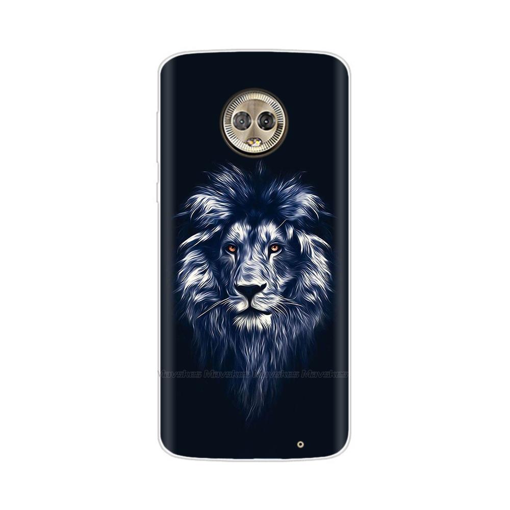 For Moto G6 Play Case TPU Soft Paint Animal Silicone Clear Cover for Motorola Moto G6 Play Plus G6Play Cases Protective Shell
