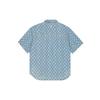 MLB New York Yankees Classic Mountain Series Outdoor Logo Denim Casual Comfortable Short Sleeve Shirt Unisex shirts Light-Blue 3ADRMN123-50BLL