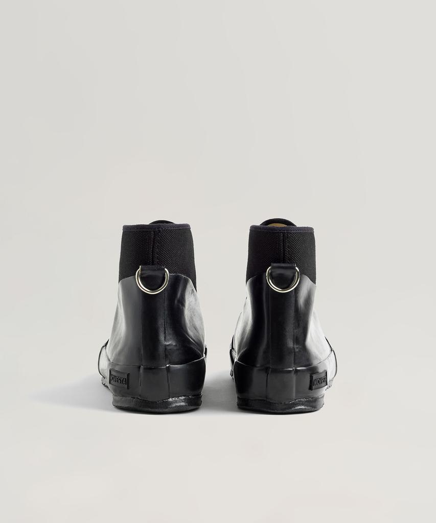 Novesta Rubberen Sneakers Helemaal Zwart