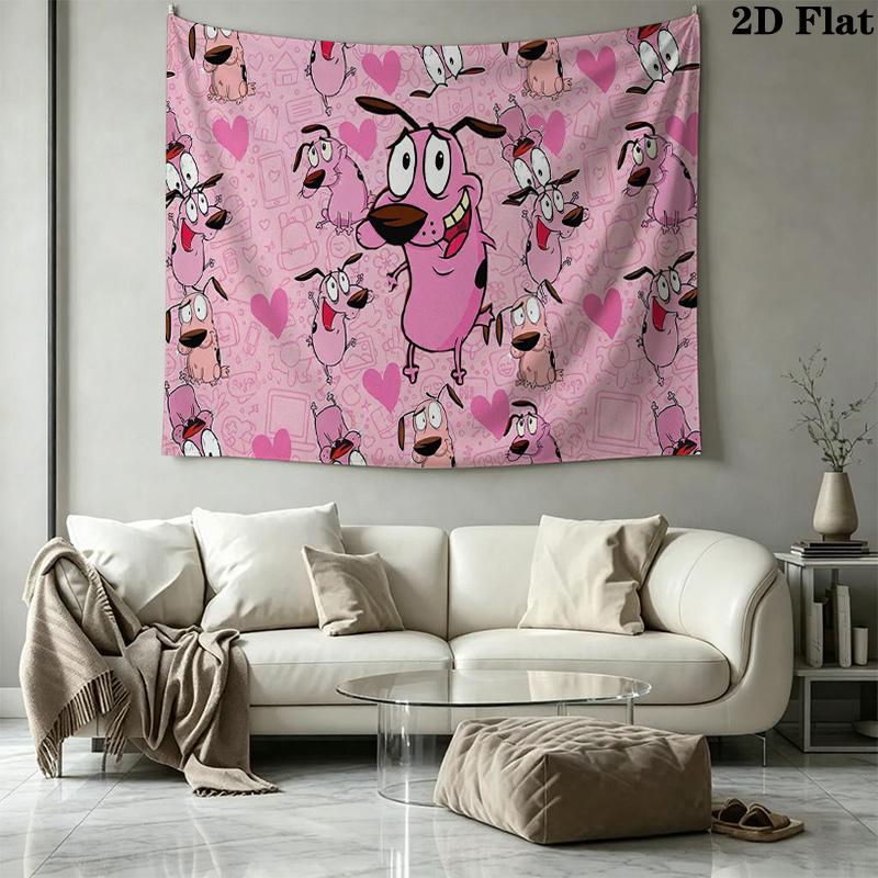Courage Wall Tapestry Aesthetic Wall Hanging Printed Fabric Blanket Decorative Tapestries for Bedroom Living Room Home Decor