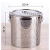Big Stainless Steel Fine Mesh Strainer Gravy Soup Taste Spice Box Basket Brine Hot Pot Slag Separation Colander Strainers Basket