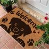 Cute Cartoon Dog Door Mat Soft Bathroom Floor Mat Kitchen Mat Living Room Bedroom Mat Indoor Entrance Carpet