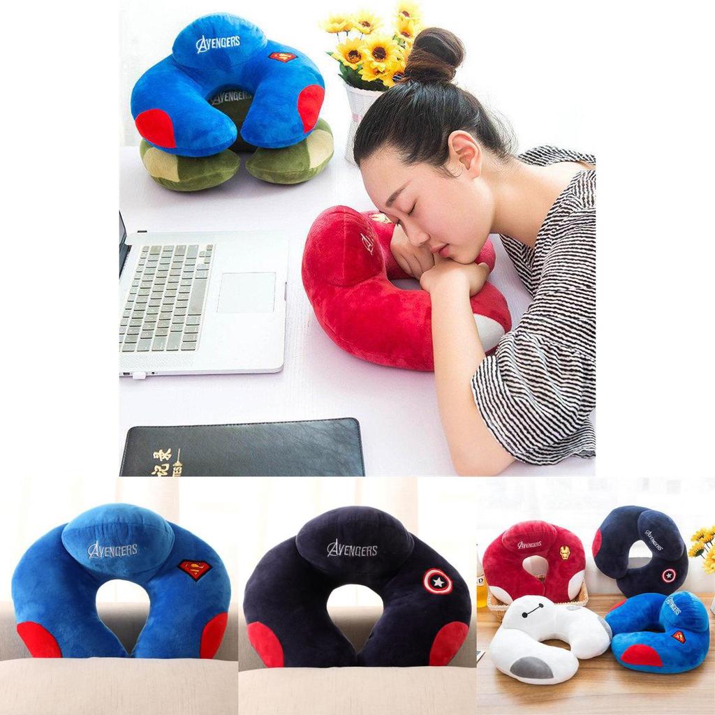 Ultimate Comfort Airplane Inflatable Neck Pillow With Ergonomic U-shape Design