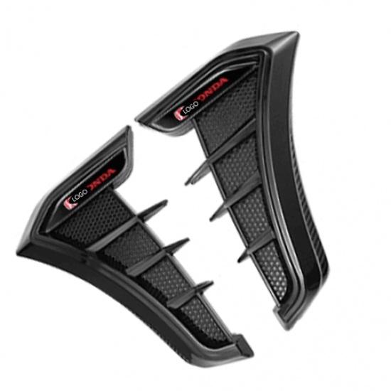 Fit For Honda General Bright Black Air Flow Vent Side Fender Panel Cover Trim 2X