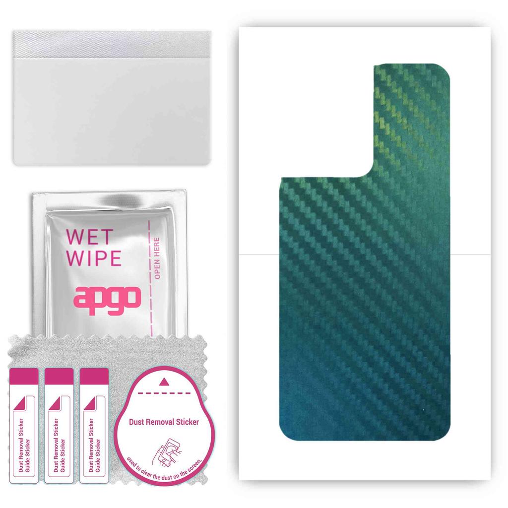 apgo Beskyttende Skin-klistremerke for baksiden kompatibelt med Oppo Reno8 5G, Wrap-folie, Folie, Vinyl - Mønster Karbon Kameleon CAKA1