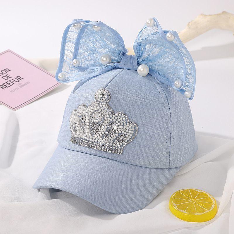 Thin Girl Hat Baby Summer Fashion Baseball Hat Net Women's Duck Tongue Hat Bow Sunshade