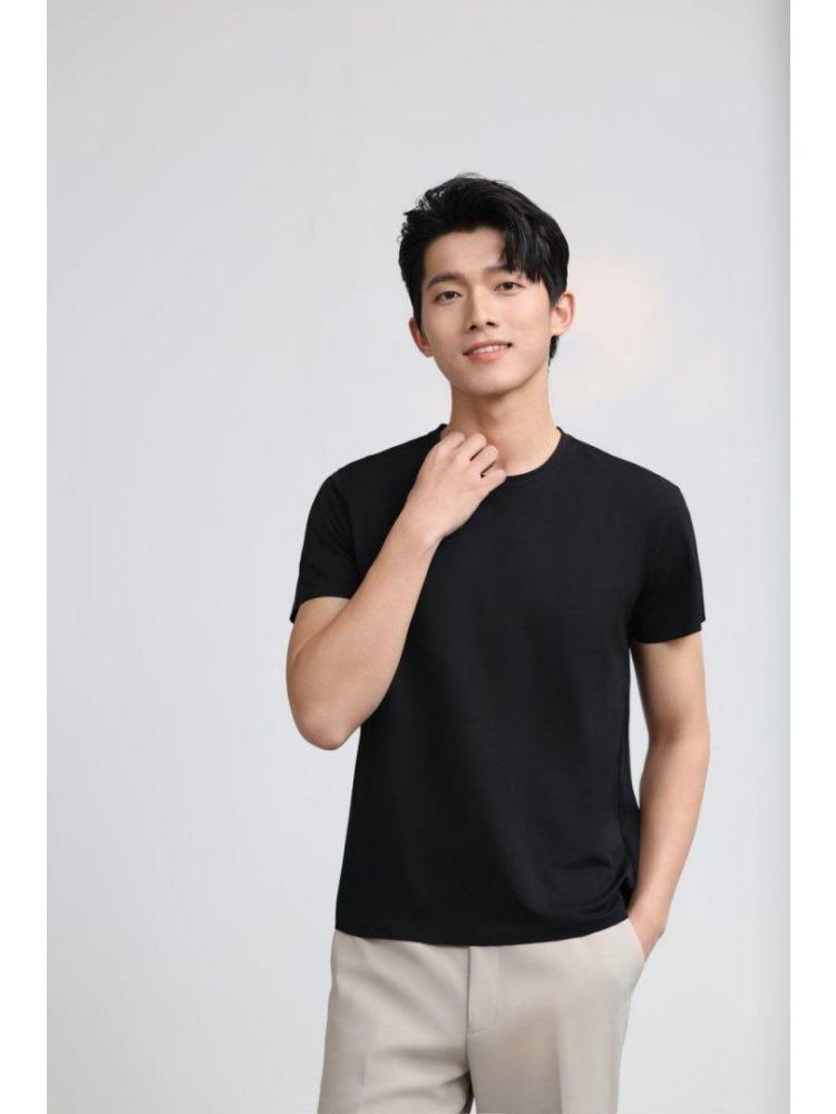 Summer Men's and Women's Short Sleeve T-shirt Soft Lightweight Unisex Cool  Round Neck Tshirt YG-253