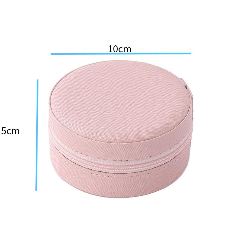 Portable Jewelry Box Storage Box Travel Jewelry Earrings Ring Necklace Jewelry Box Macaron Color Mini