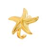Stainless Steel Starfish Vacation Ring - Marine Life Jewelry Collection