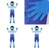 Poppy Playtime Huggy Wuggy Papa Cosplay Jumpsuits Maske Partykostüm Outfits Perfekt für Cosplay-Partys und Halloween!