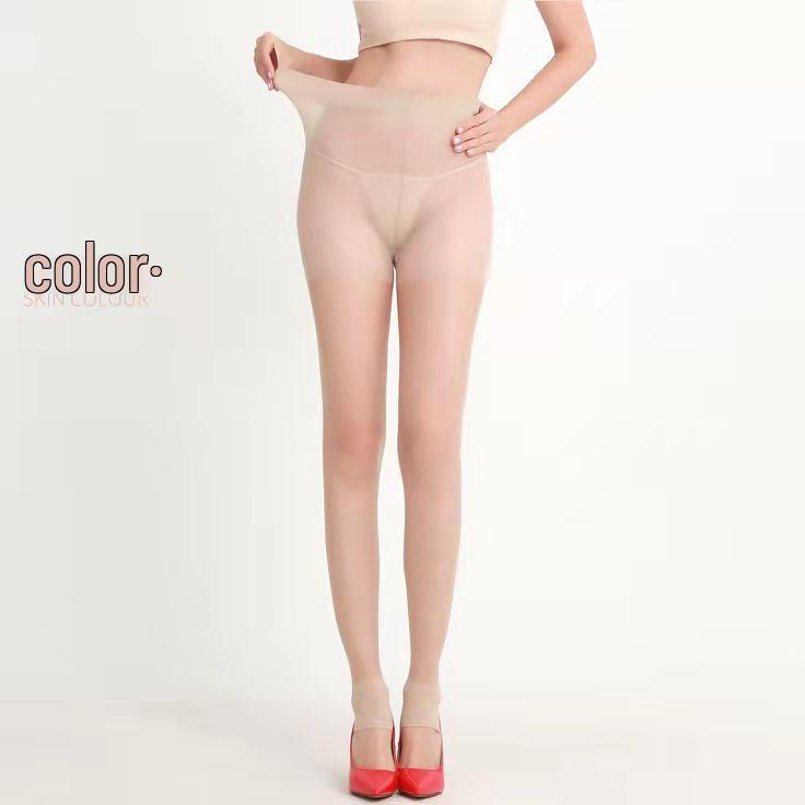 Women's Ultra-Thin Summer Step-On Pantyhose - Anti-Snag, Skin Color or Black Pineapple Leggings