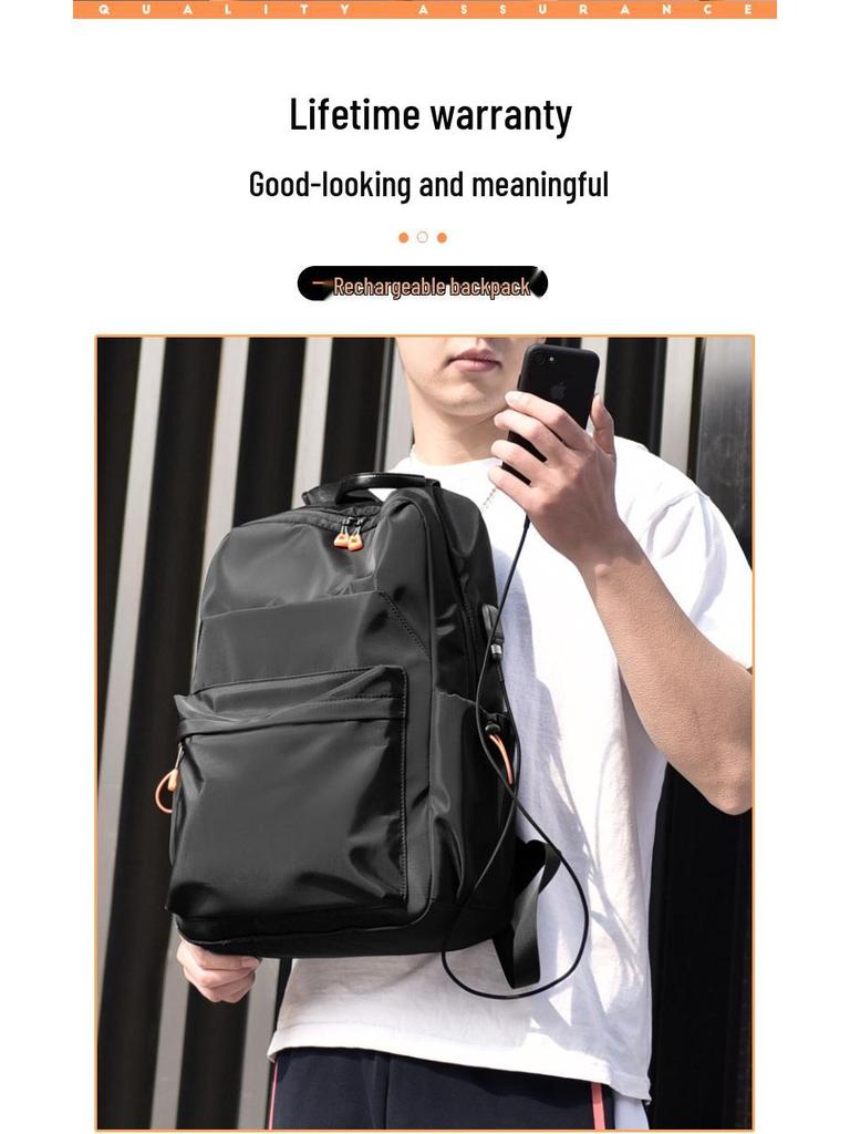 Cross-Border Fashion Multifunctional Student Backpack - Large Capacity Outdoor Travel & Casual Computer Bag for Men