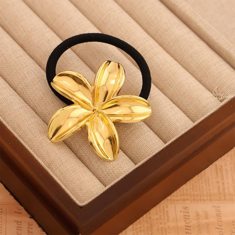 Minimalist Metal Hair Ring - New Korean Style High-End Ponytail Tie Rubber Band.