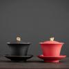 140ml Chinese Ceramic Tea Tureen Teacup Handmade Pottery Gaiwan Portable Tea Bowl Beauty Tea Infuser Travel Portable Teaware