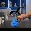 Stable Base Dragon Statue 3D Printed Fire-Breathing Statue Mystical Figurine with Flame Decor Base Fantasy Desktop Ornament for Bookshelf,