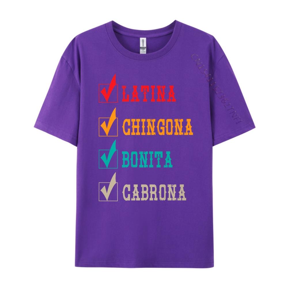 Latina Chingona Bonita Cabrona Mexican Latina Graphic Tees Men Clothes