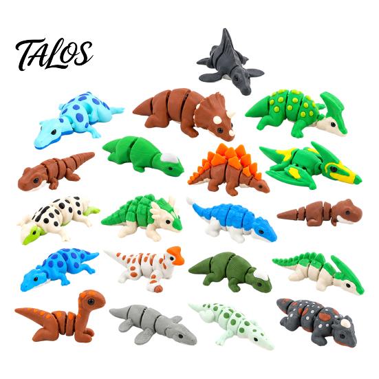 Office Anxiety Relief Gadget 10/20Pcs 3D Printed Articulated Chameleon Figurine, Posable Jointed Lizard Fidget Toy, Poseable Desk Accessory