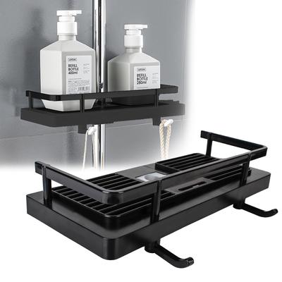 Duschablage Halter Rack Shampoo Schale Ständer Abnehmbar Ohne Bohren Schweberegal Kunststoff Für Wand Haushaltsartikel Badezimmer Organizer
